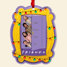 Load image into Gallery viewer, Personalized Friends-Themed Christmas Acrylic Ornament Ornament PopCulturePrints
