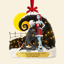 Load image into Gallery viewer, I Adore You and Love Every Part of You - Personalized Christmas Ornament for Couples Ornament PopCulturePrints
