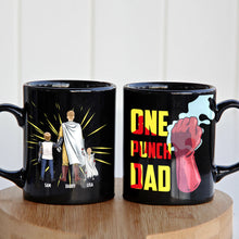 Load image into Gallery viewer, Custom One Punch Dad Coffee Mug - Personalized Gift for Super Dads Coffee Mug PopCulturePrints
