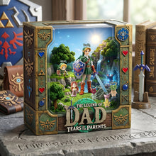 Load image into Gallery viewer, “The Legend Of Dad: Bringing Joy to Every Adventure” - Personalized Acrylic Plaque, Perfect Gift for Fathers and Grandfathers Shaped Plaques PopCulturePrints
