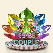 Load image into Gallery viewer, “Celebrate Love with Unique Style” - Bee Couple Acrylic Plaque, Personalized Gift for LGBT Couples Shaped Plaques PopCulturePrints
