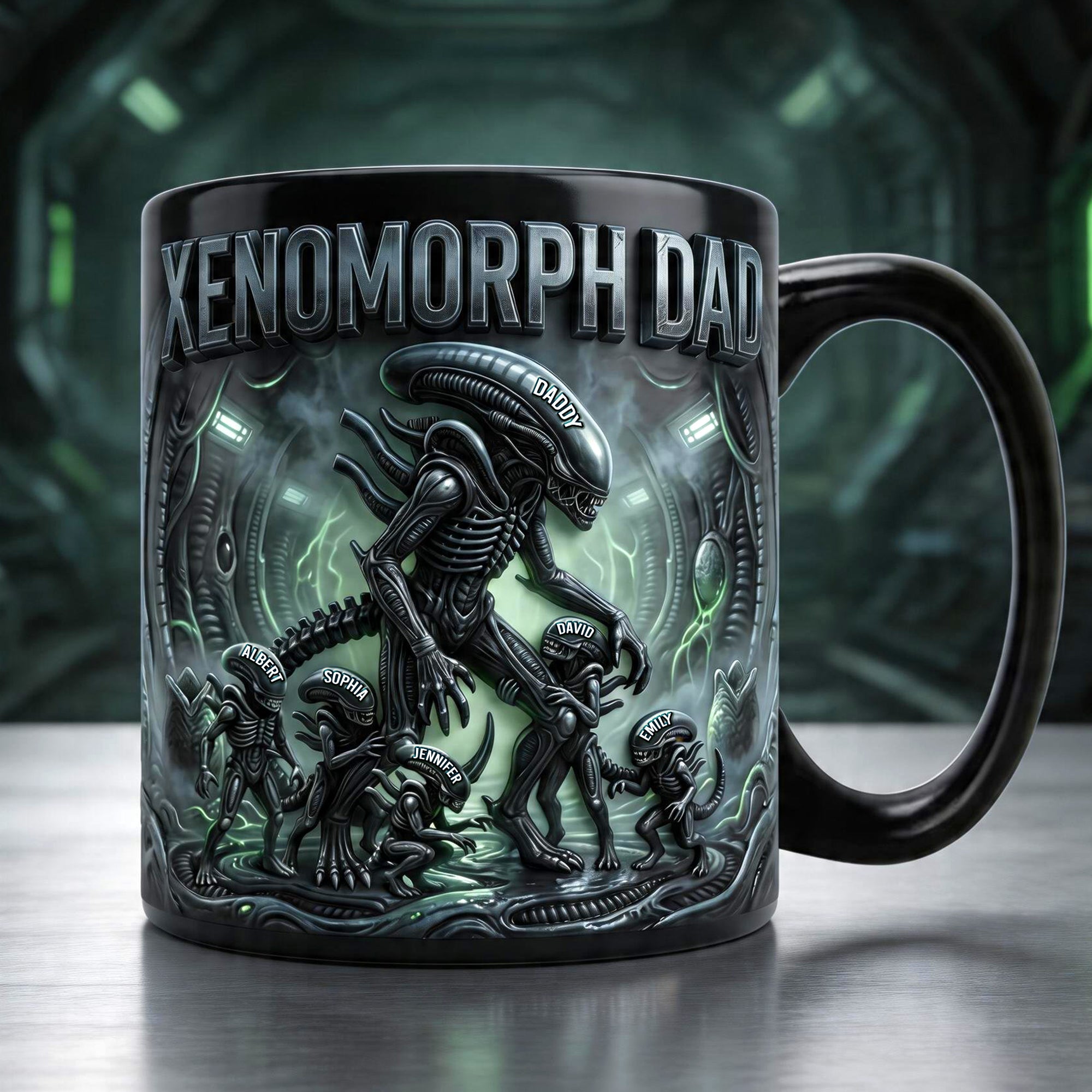 “Unleash Your Inner Alien” - Space Monster Magic Coffee Mug, Personalized Gift for Dad Coffee Mug PopCulturePrints