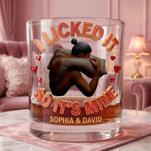 Load image into Gallery viewer, Naughty Couple Round Glass - Personalized Gifts For Couple 01ohlu290626 Glass PopCulturePrints

