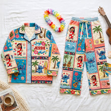 Load image into Gallery viewer, Cute Blue Pup Family Pajama Set - Personalized Gift for All Occasions
