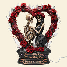 Load image into Gallery viewer, Forever My Love, Til the Very End - Personalized Couples Acrylic Light Box Light Box PopCulturePrints
