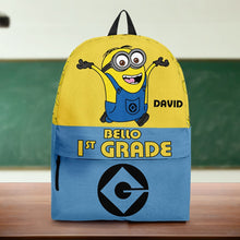 Load image into Gallery viewer, Personalized Minion-Themed Kids' Backpack - First Grade Adventure Backpack PopCulturePrints
