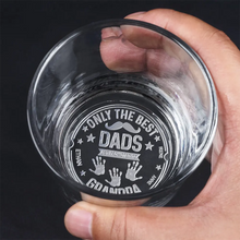Load image into Gallery viewer, Only The Best Dads Get Promoted To Grandpa - Personalized Engraved Whiskey Glass Whiskey Glass PopCulturePrints
