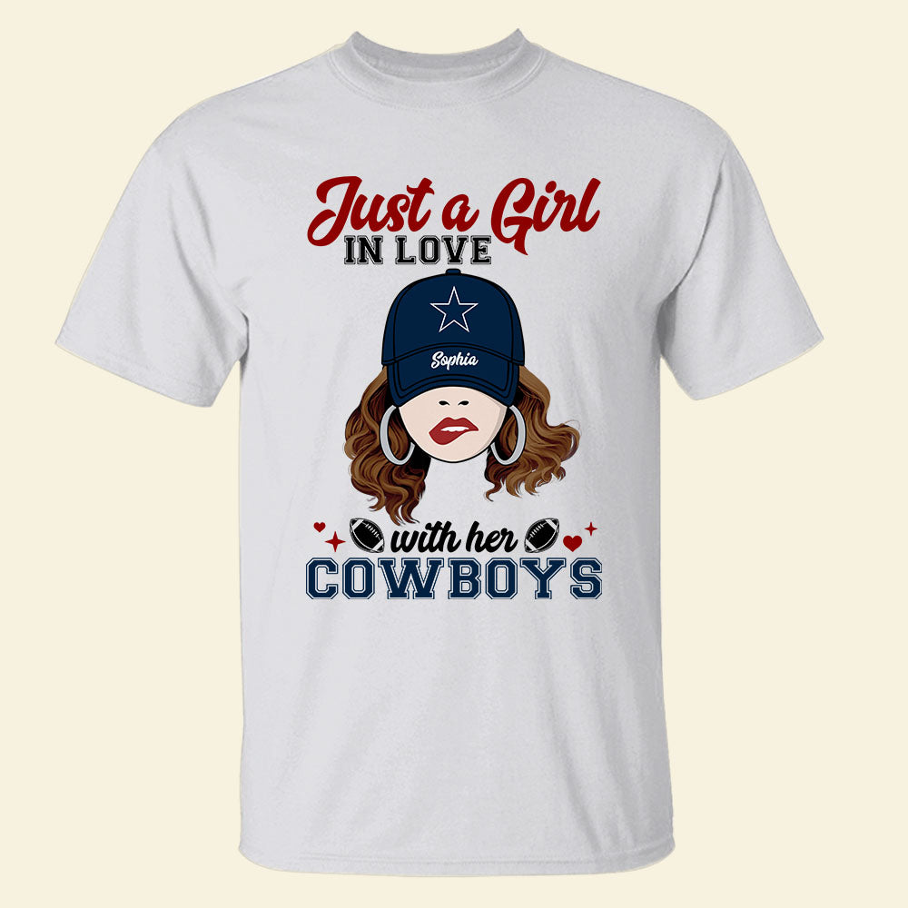 Custom Football Lover's Girl Shirt