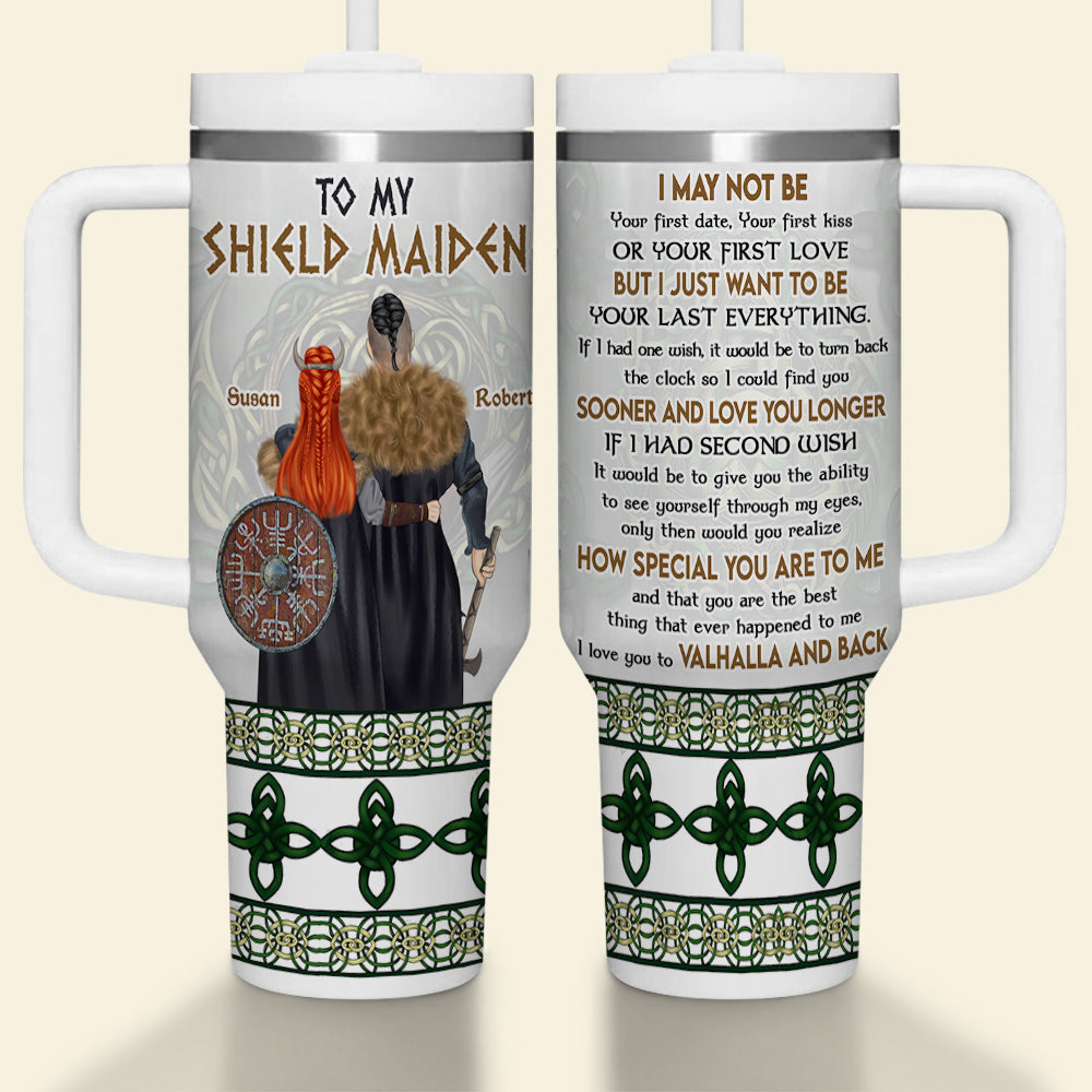 Personalized Tumblers for Couples - Valhalla Love Tumbler Cup PopCulturePrints