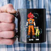 Load image into Gallery viewer, Personalized Super Saiyan Dad Coffee Mug Coffee Mug PopCulturePrints
