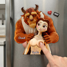 Load image into Gallery viewer, “Love in Every Detail” - Cheeky Couples Anti-Collision Acrylic Fridge Magnet - Personalized Gifts for Couples

