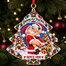 Load image into Gallery viewer, Naughty Old Santa Couples Acrylic Ornament - Personalized Christmas Gifts For Couples 09tydt091026 Ornament PopCulturePrints
