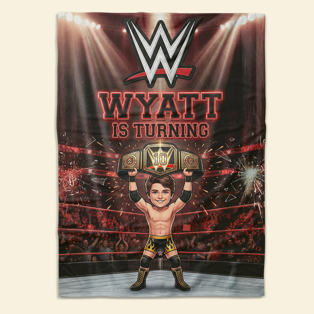 Celebrate Your Champion! Custom Arena Fighter Blanket - Perfect Gift for Wrestling Fans Blanket PopCulturePrints