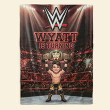 Load image into Gallery viewer, Celebrate Your Champion! Custom Arena Fighter Blanket - Perfect Gift for Wrestling Fans Blanket PopCulturePrints
