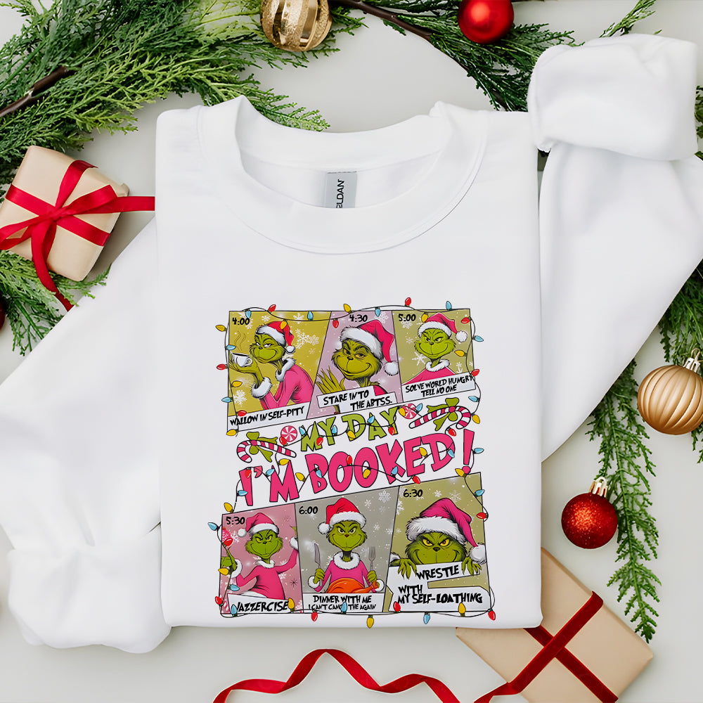 Festive Grumpy Holiday Schedule Shirt Shirts PopCulturePrints