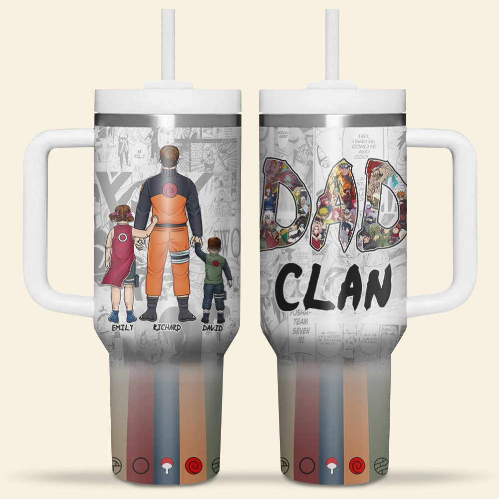 Personalized Anime Dad Tumbler - Custom Father's Day Gift Tumbler Cup PopCulturePrints