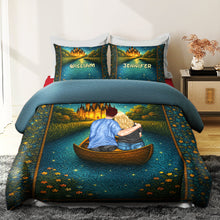 Load image into Gallery viewer, Love on the Water: Personalized Couple Quilt Bedding Set Blanket PopCulturePrints
