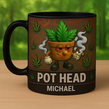 Load image into Gallery viewer, &quot;Elevate Your Coffee Experience&quot; - Pot Head Mug - Personalized Gift for Men Coffee Mug PopCulturePrints
