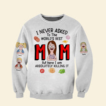 Load image into Gallery viewer, I Never Asked to Be The World&#39;s Best Mom - Personalized Shirt for Mom, Gift for Grandma AOP Products PopCulturePrints
