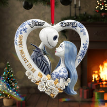 Load image into Gallery viewer, &quot;Simply Meant To Be&quot; - Personalized Couple Acrylic Ornament - Perfect Gift for Christmas, Couples, and Loved Ones Ornament PopCulturePrints
