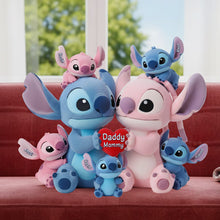 Load image into Gallery viewer, Embrace Family Love with Our Blue Alien Family Shaped Pillow - Personalized Gifts for Every Family Member Pillow PopCulturePrints
