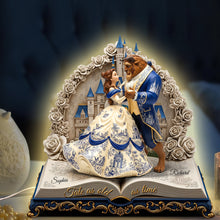 Load image into Gallery viewer, “Tale as old as time, a timeless love story” - Romantic Couple Acrylic Light Box - Personalized Gift for Couples Light Box PopCulturePrints
