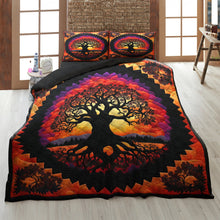 Load image into Gallery viewer, Tree of Life Quilt Bed Set - Vibrant and Meaningful Bedding Blanket PopCulturePrints
