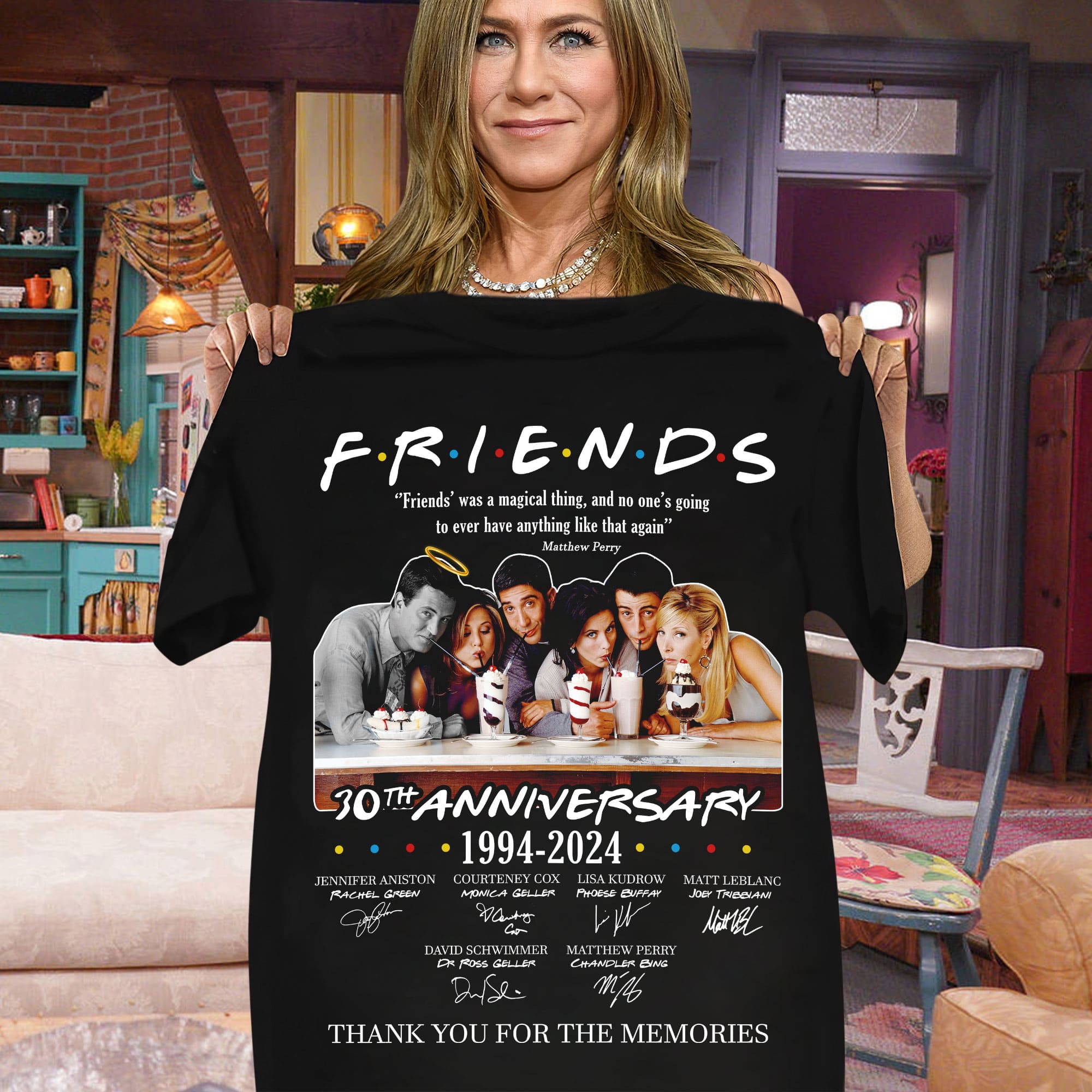 Friends TV Show 30th Anniversary Shirt - Classic 90s Sitcom Tribute