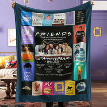 Load image into Gallery viewer, Friends Anniversary Blanket - Perfect Valentine&#39;s Day Gifts for Fans Blanket PopCulturePrints
