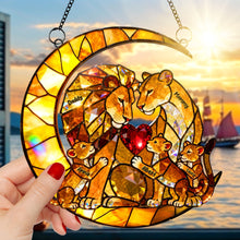 Load image into Gallery viewer, Cherish Family Love: Lion Family Suncatcher Ornament - Personalized Gift for Loved Ones Ornament PopCulturePrints
