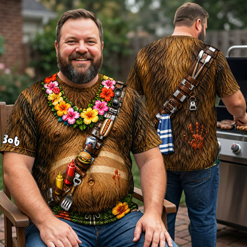 “Spice Up Your BBQ Moments” - Funny BBQ 3D Shirt - Personalized Gift for Grill Enthusiasts AOP Products PopCulturePrints