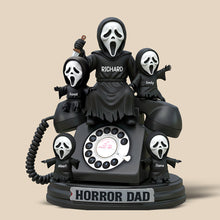 Load image into Gallery viewer, &quot;Scream with Laughter!&quot; - Custom Horror Dad Acrylic Plaque - Personalized Gifts for Dad, Grandpa, and all Halloween Lovers Shaped Plaques PopCulturePrints
