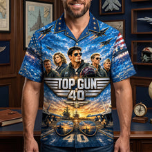 Load image into Gallery viewer, Celebrate 40 Years of Top Gun with Personalized Legendary Pilots Hawaiian Shirt Hawaiian Shirts PopCulturePrints
