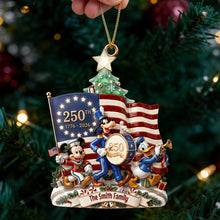 Load image into Gallery viewer, Celebrate American Pride with this Personalized Christmas Ornament - Perfect Gift for Patriots Ornament PopCulturePrints
