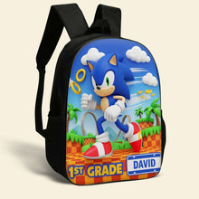 Load image into Gallery viewer, “Speed into Adventure!” Personalized Power Up Characters School Bag for Kids - Ideal Custom Gift for Birthdays and Back to School Backpack PopCulturePrints
