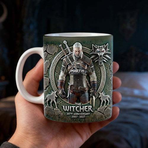 Celebrate 20 Years of The Witcher - Personalized Coffee Mug for Fans Coffee Mug PopCulturePrints