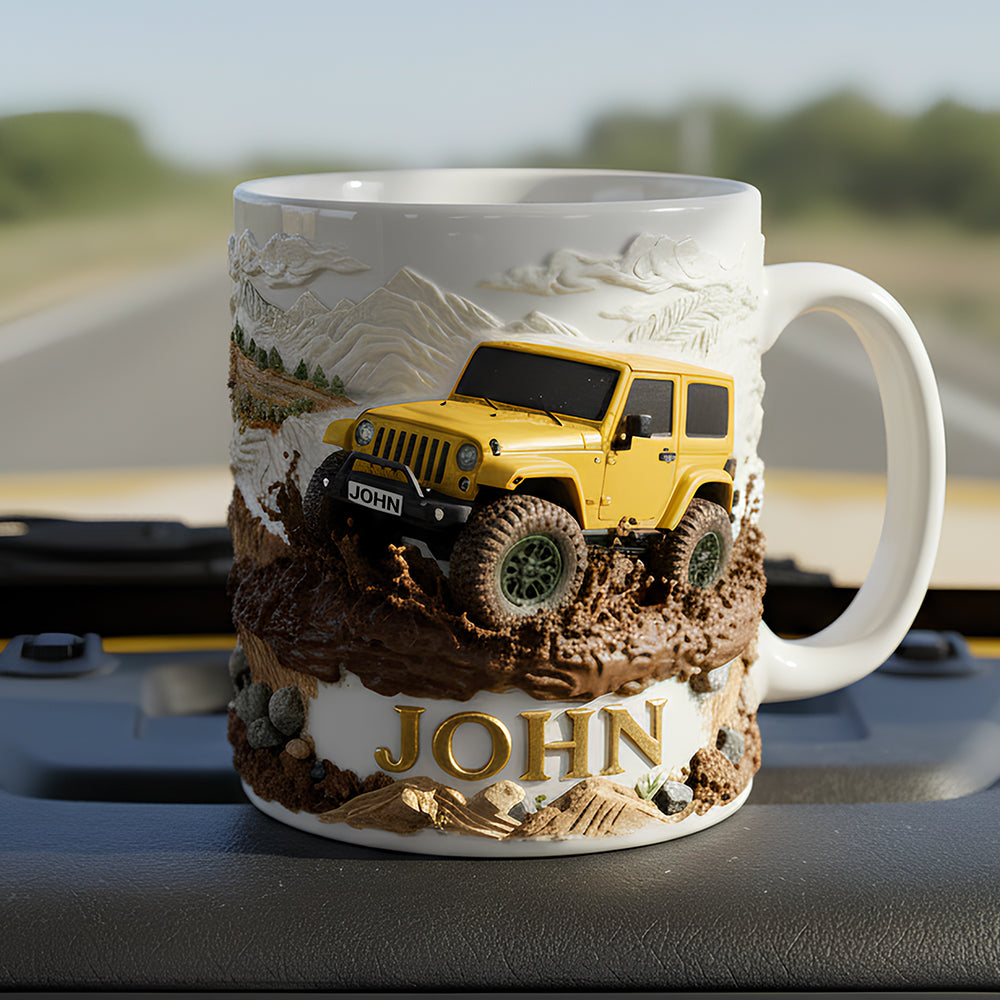 “Adventure Awaits” - Off-road Coffee Mug - Personalized Gifts for Off-road Lovers Coffee Mug PopCulturePrints