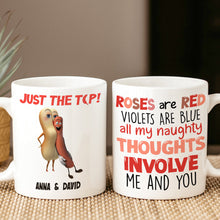 Load image into Gallery viewer, Personalized Couple Coffee Mug - All My Thoughts Involve Me and You Coffee Mug PopCulturePrints
