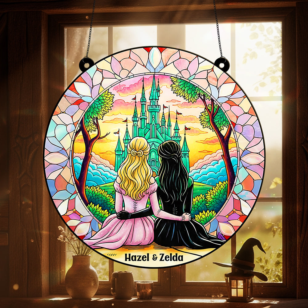 Besties Suncatcher Ornament - A Colorful Tribute to Friendship Ornament PopCulturePrints