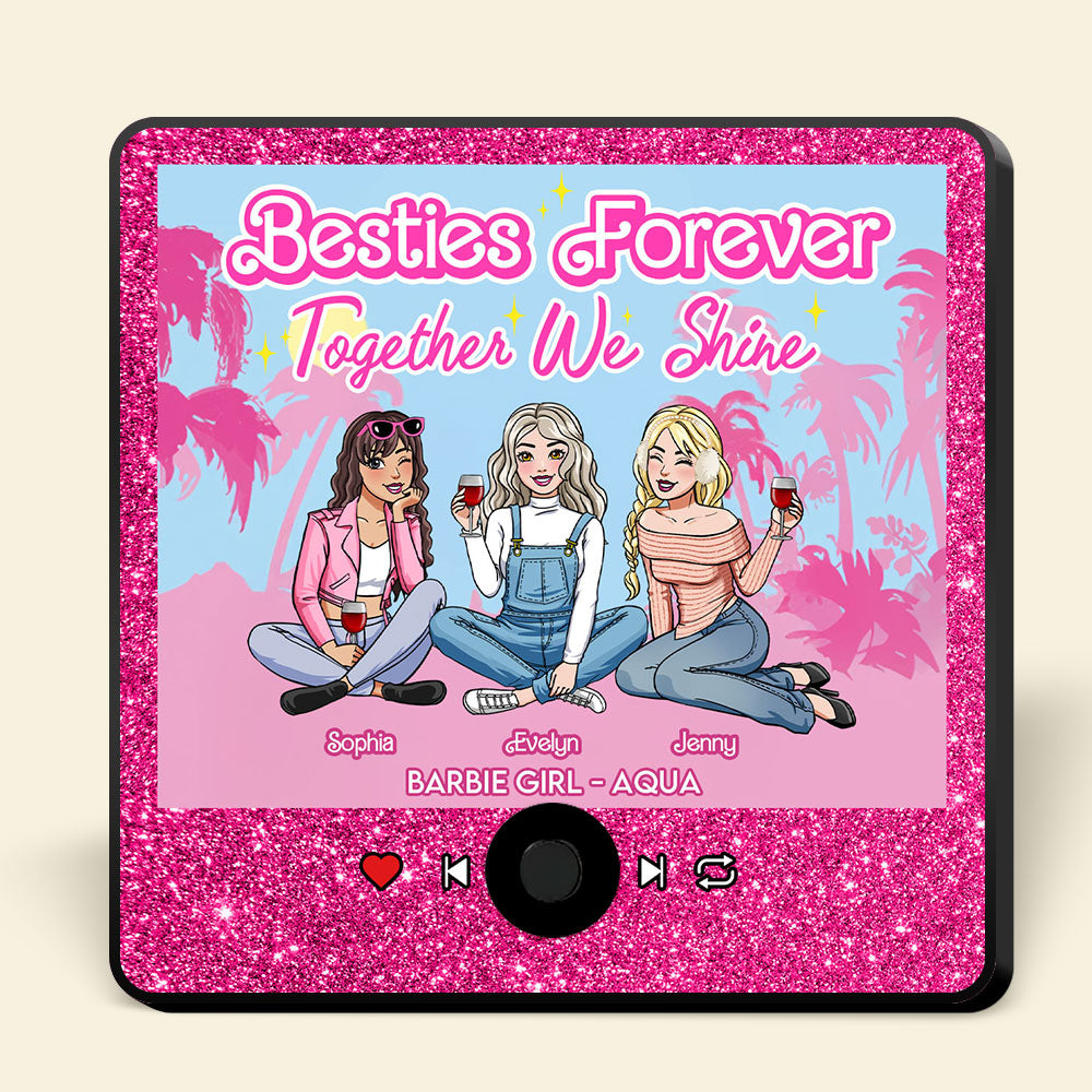 Customized Best Friends Music-Themed Fridge Magnet Fridge Magnet PopCulturePrints
