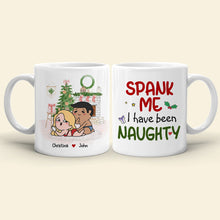 Load image into Gallery viewer, Naughty Couple Personalized Christmas Mug - Fun Holiday Gift | Valentine&#39;s Day Gifts Coffee Mug PopCulturePrints

