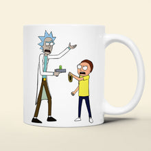 Load image into Gallery viewer, Witty Cartoon Science Mug for Pop Culture Fans Coffee Mug PopCulturePrints
