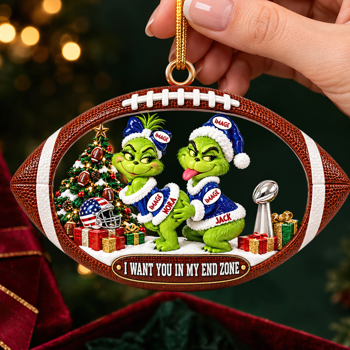 Playfully Naughty Couple Christmas Ornament - Personalized Gifts For Couple 01ohdt071026 Ornament PopCulturePrints