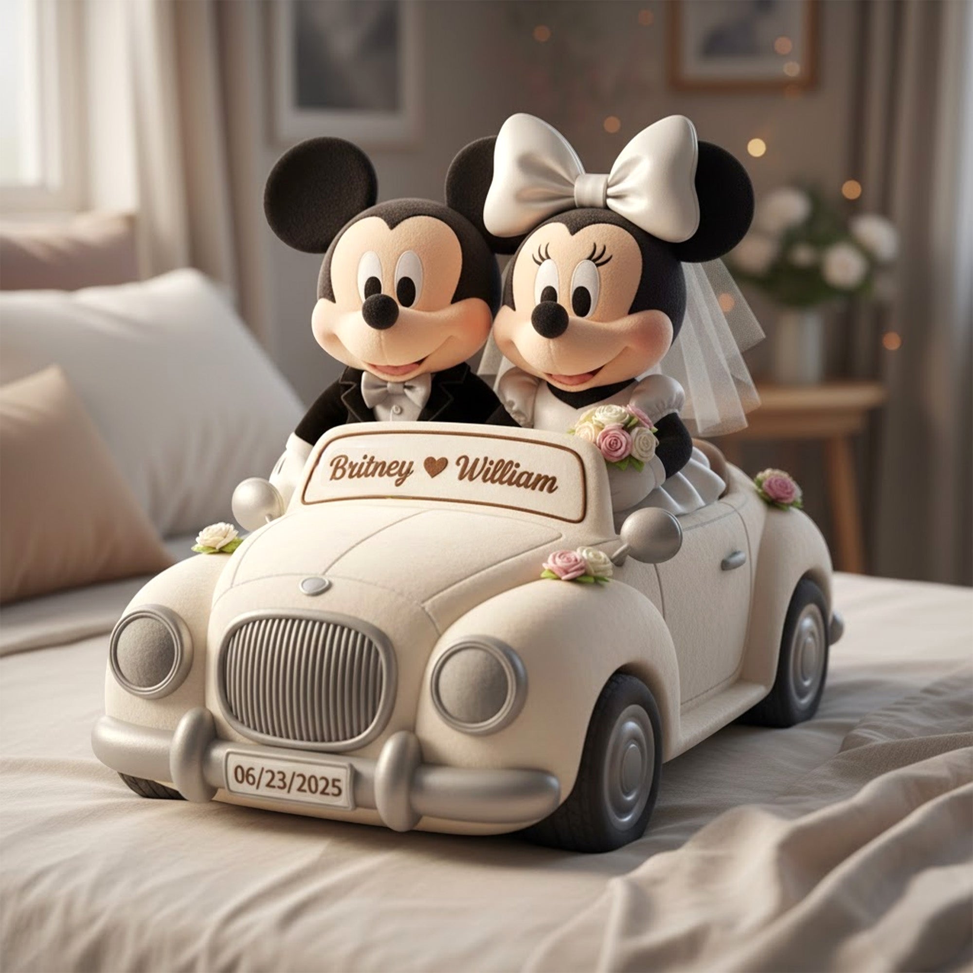 Happily Ever After - Personalized Couple Wedding Pillow Pillow PopCulturePrints