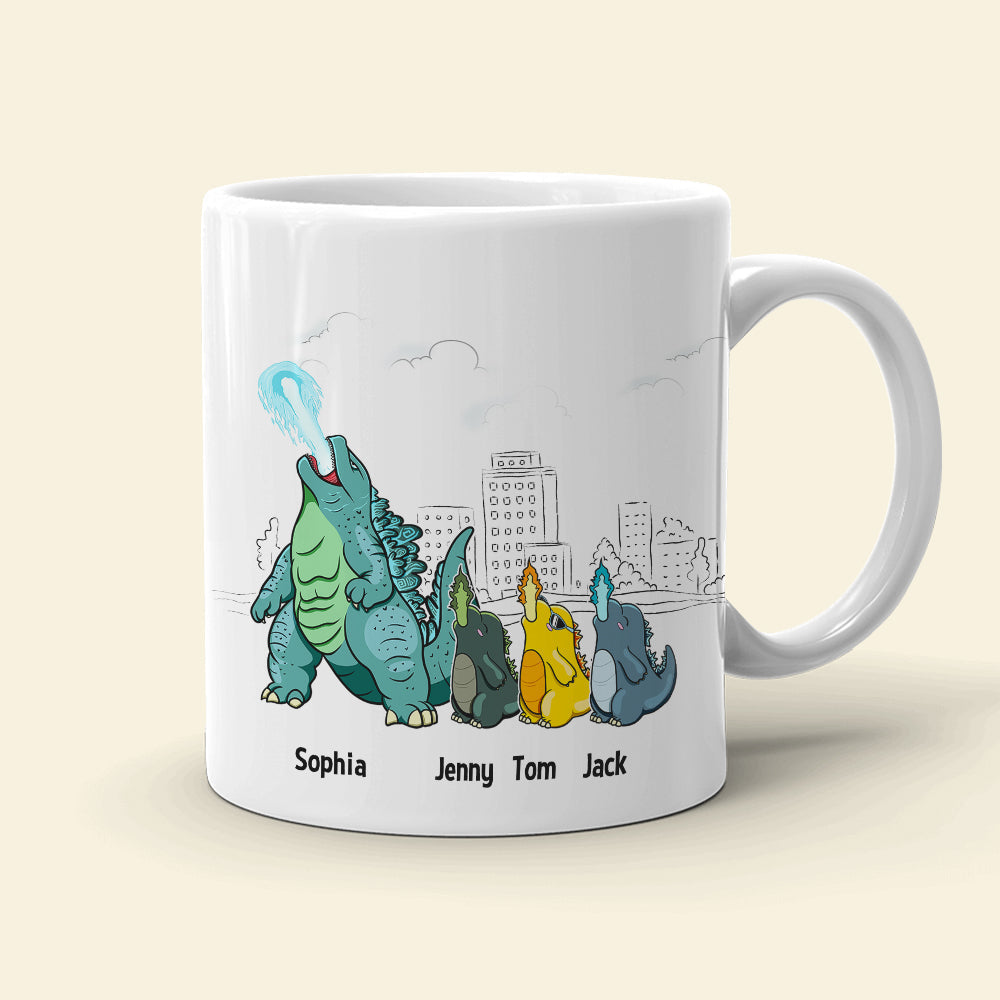 Dadzilla Personalized Mug - Awesome Dad Gift Coffee Mug PopCulturePrints