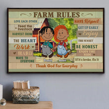 Load image into Gallery viewer, Personalized Farm Couples Canvas Print | Unique Valentine&#39;s Day Gifts for Farmers Poster &amp; Canvas PopCulturePrints
