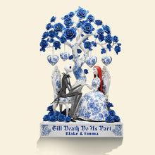 Load image into Gallery viewer, “Till Death Do Us Part” - Personalized Couple Plaque - Custom Gift for Couples, Lovers, and Anniversaries Shaped Plaques PopCulturePrints
