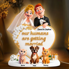 Load image into Gallery viewer, Celebrate Love with Personal Touch – Wedding Couple Light Box – Custom Gifts for Pet Lovers Light Box PopCulturePrints
