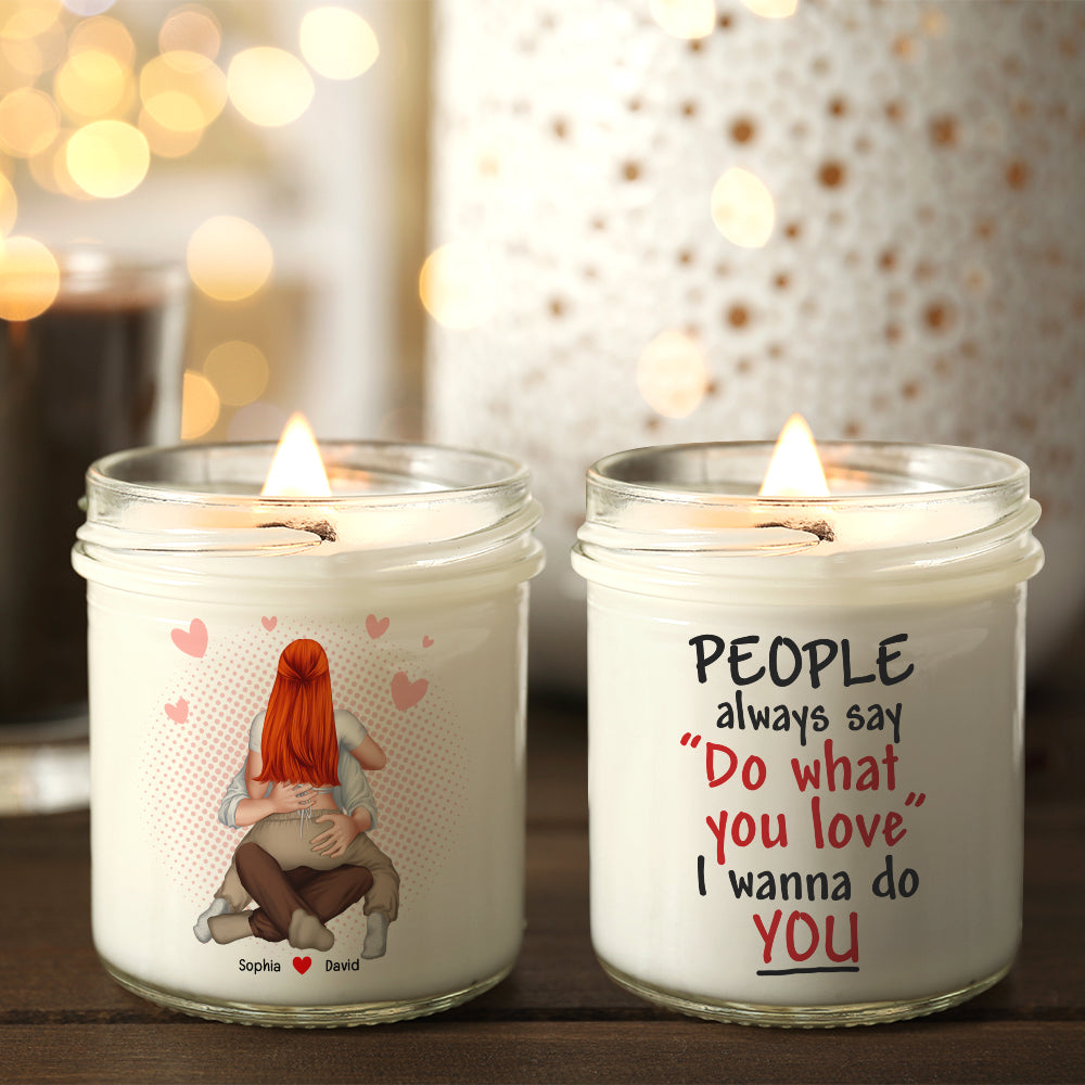 Personalized Couple Scented Candle - Heartfelt Love Scented Candle PopCulturePrints