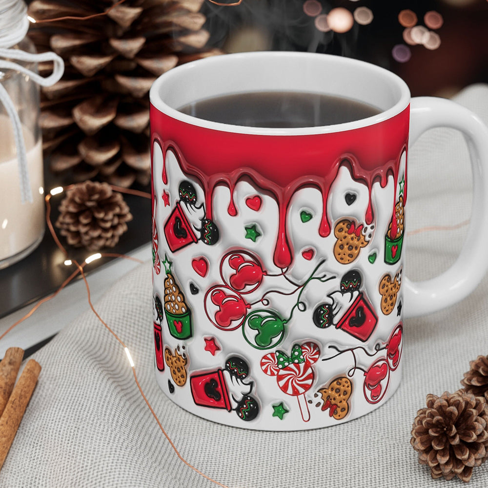 Custom Christmas Candy Lover Coffee Mug with Name